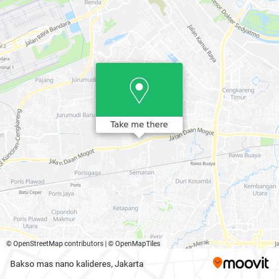 Bakso mas nano kalideres map