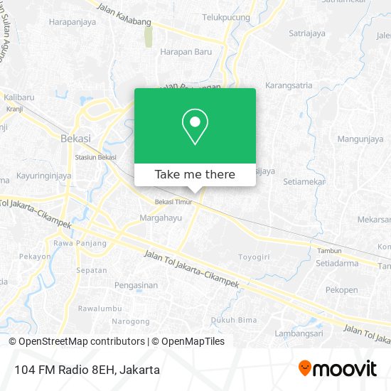 104 FM Radio 8EH map