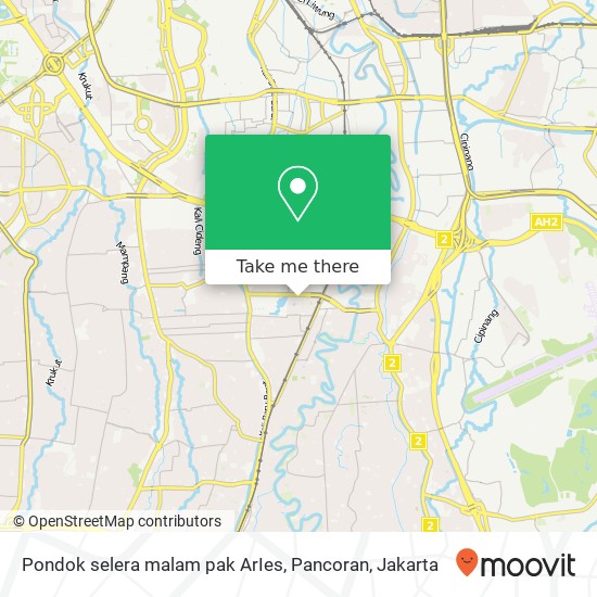 Pondok selera malam pak ArIes, Pancoran map