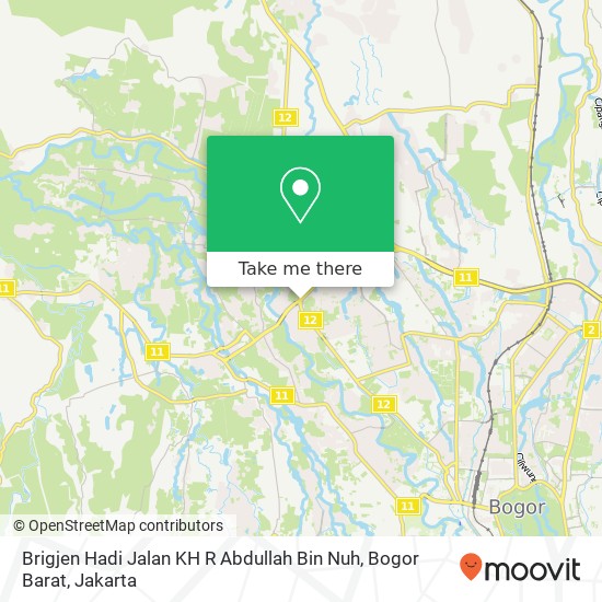 Brigjen Hadi Jalan KH R Abdullah Bin Nuh, Bogor Barat map