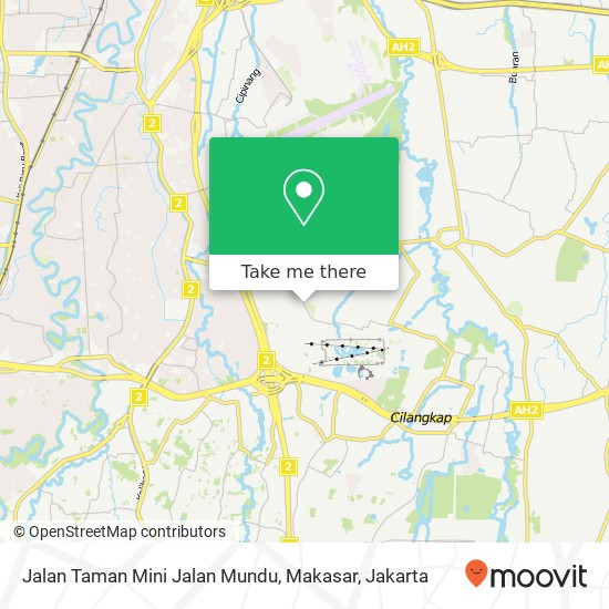 Jalan Taman Mini Jalan Mundu, Makasar map