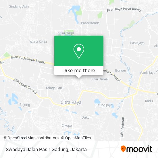 Swadaya Jalan Pasir Gadung map