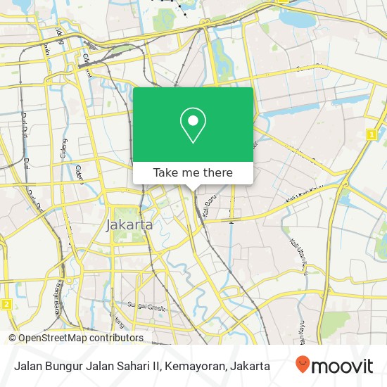 Jalan Bungur Jalan Sahari II, Kemayoran map