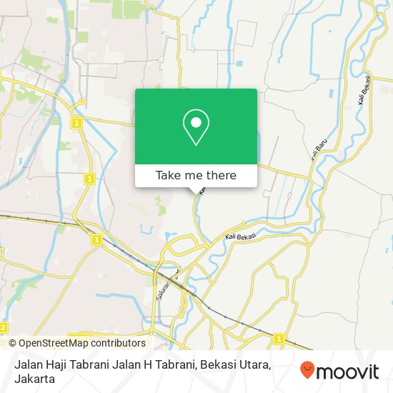 Jalan Haji Tabrani Jalan H Tabrani, Bekasi Utara map