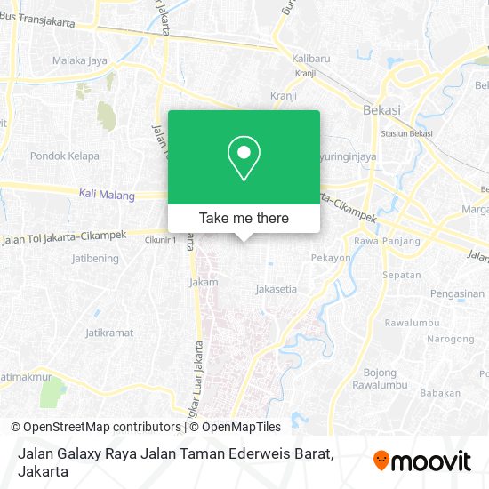 Jalan Galaxy Raya Jalan Taman Ederweis Barat map