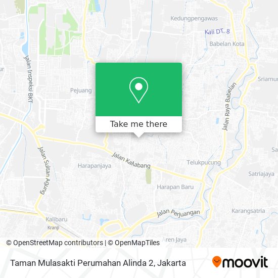 Taman Mulasakti Perumahan Alinda 2 map