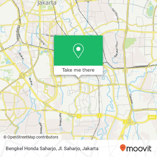 Bengkel Honda Saharjo, Jl. Saharjo map