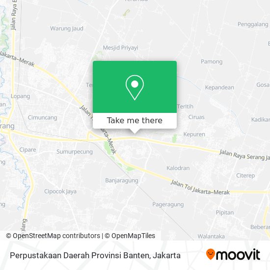 Perpustakaan Daerah Provinsi Banten map