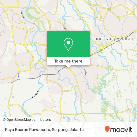 Raya Buaran Rawabuntu, Serpong map