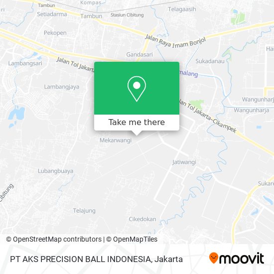 PT AKS PRECISION BALL INDONESIA map