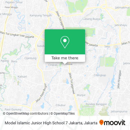 Model Islamic Junior High School 7 Jakarta map