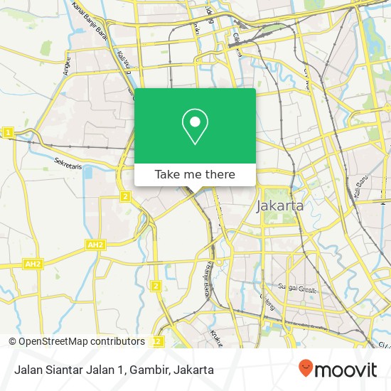 Jalan Siantar Jalan 1, Gambir map