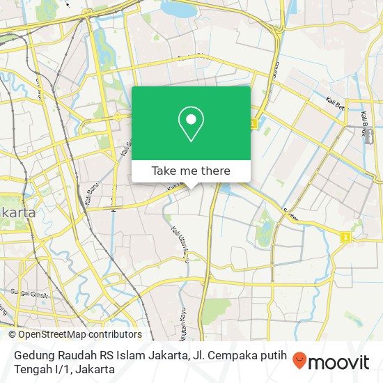 Gedung Raudah RS Islam Jakarta, Jl. Cempaka putih Tengah I / 1 map