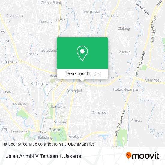 Jalan Arimbi V Terusan 1 map