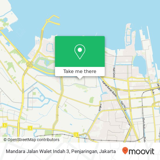 Mandara Jalan Walet Indah 3, Penjaringan map