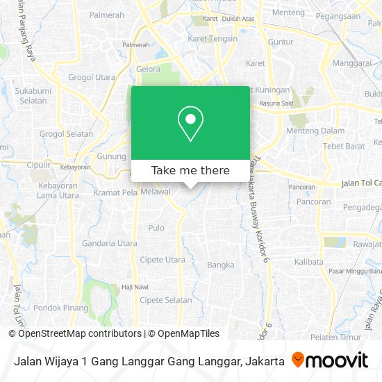 Jalan Wijaya 1 Gang Langgar Gang Langgar map