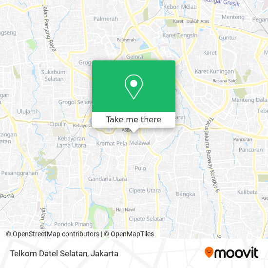 Telkom Datel Selatan map