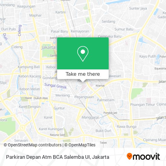 Parkiran Depan Atm BCA Salemba UI map