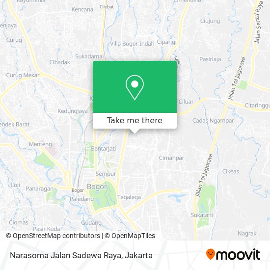 Narasoma Jalan Sadewa Raya map