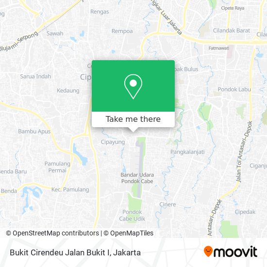 Bukit Cirendeu Jalan Bukit I map