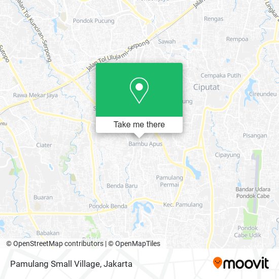 Pamulang Small Village map