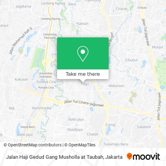 Jalan Haji Gedud Gang Musholla at Taubah map