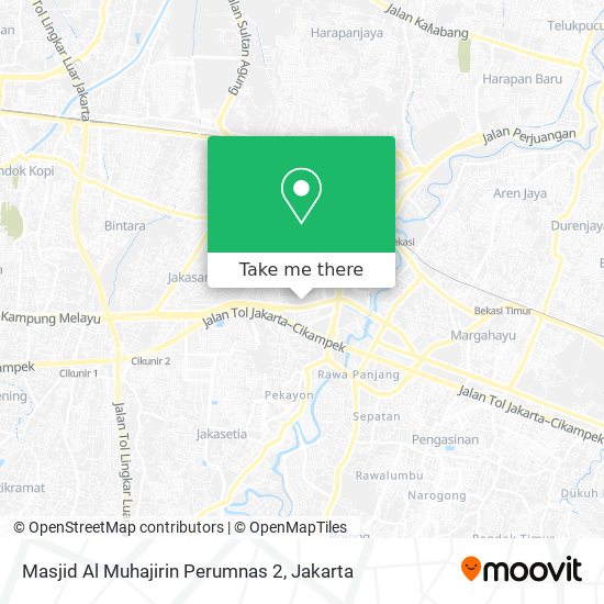 Masjid Al Muhajirin Perumnas 2 map