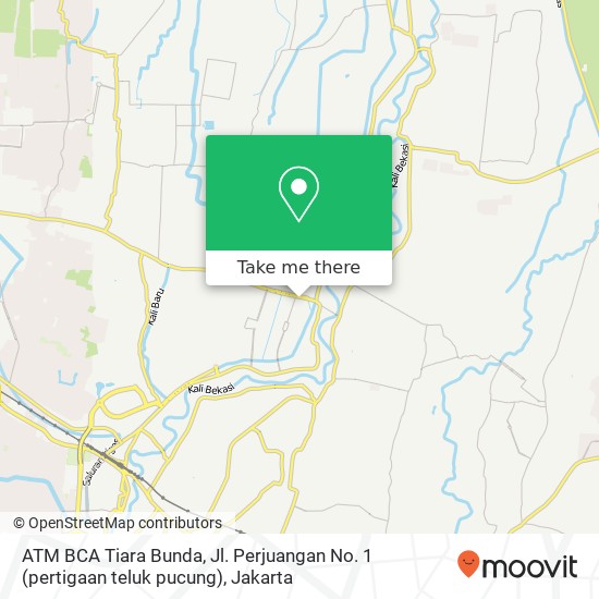 ATM BCA Tiara Bunda, Jl. Perjuangan No. 1 (pertigaan teluk pucung) map