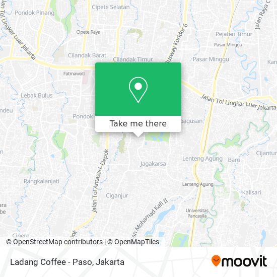 Ladang Coffee - Paso map