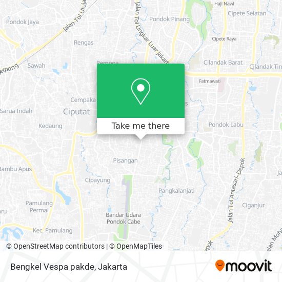 Bengkel Vespa pakde map