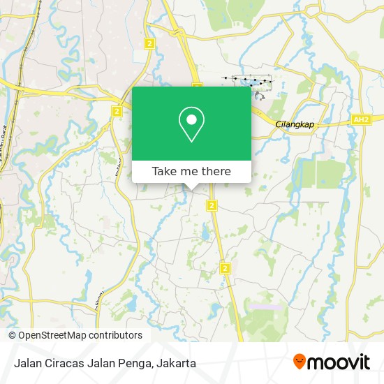 Jalan Ciracas Jalan Penga map