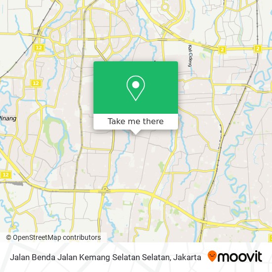 Jalan Benda Jalan Kemang Selatan Selatan map