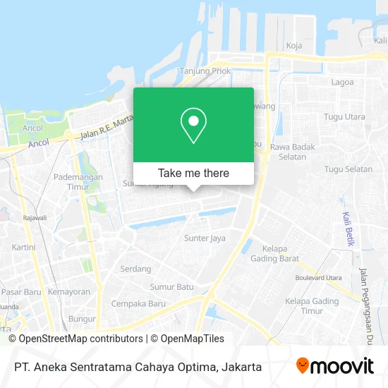 PT. Aneka Sentratama Cahaya Optima map