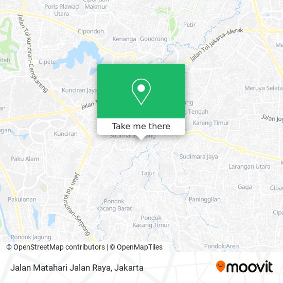 Jalan Matahari Jalan Raya map