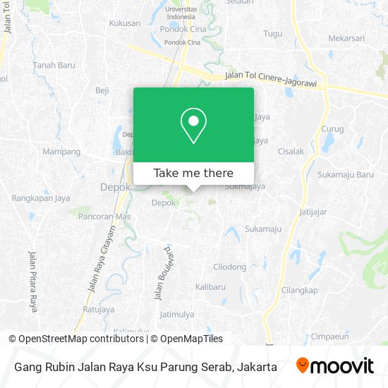 Gang Rubin Jalan Raya Ksu Parung Serab map