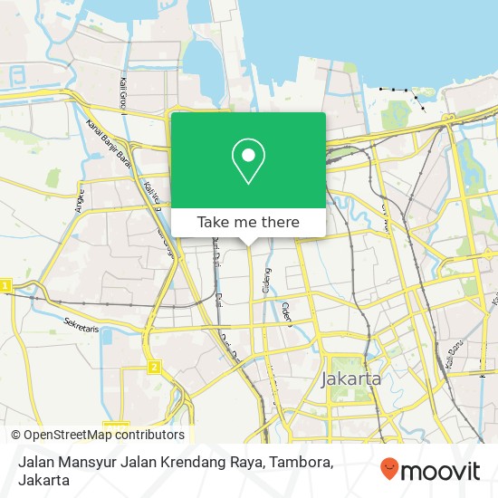 Jalan Mansyur Jalan Krendang Raya, Tambora map