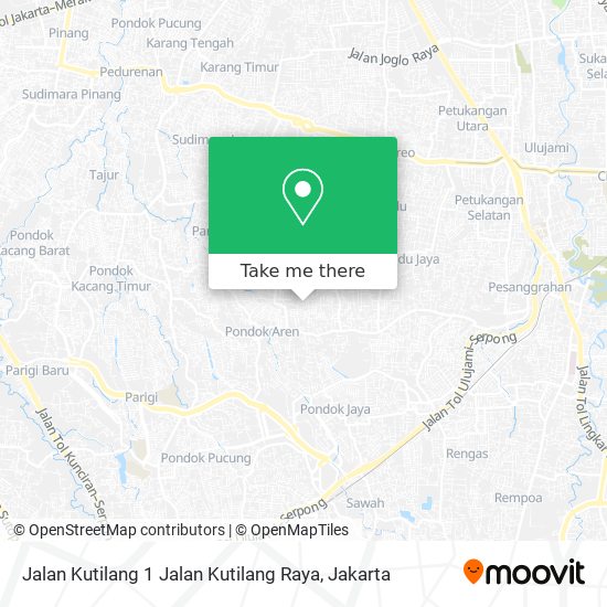 Jalan Kutilang 1 Jalan Kutilang Raya map