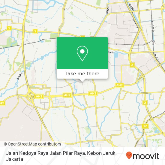 Jalan Kedoya Raya Jalan Pilar Raya, Kebon Jeruk map