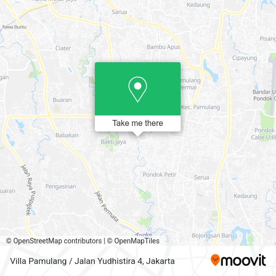 Villa Pamulang / Jalan Yudhistira 4 map