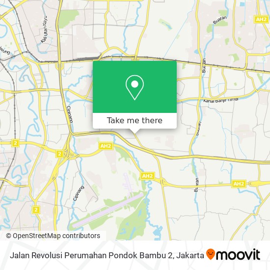 Jalan Revolusi Perumahan Pondok Bambu 2 map