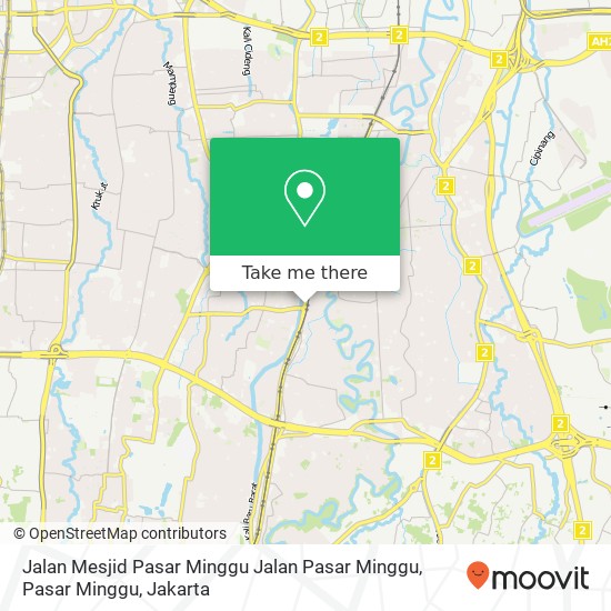 Jalan Mesjid Pasar Minggu Jalan Pasar Minggu, Pasar Minggu map