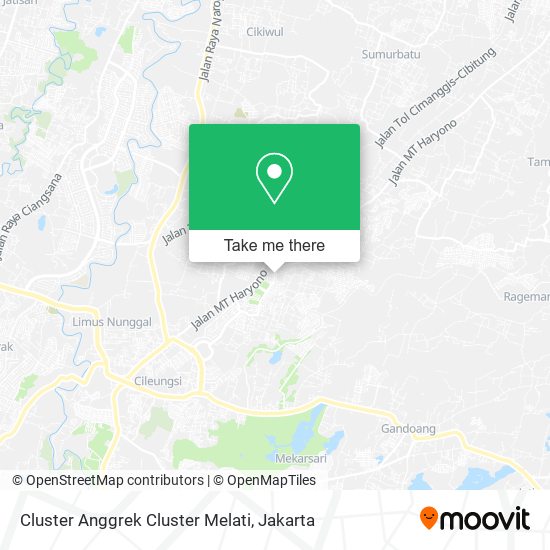 Cluster Anggrek Cluster Melati map