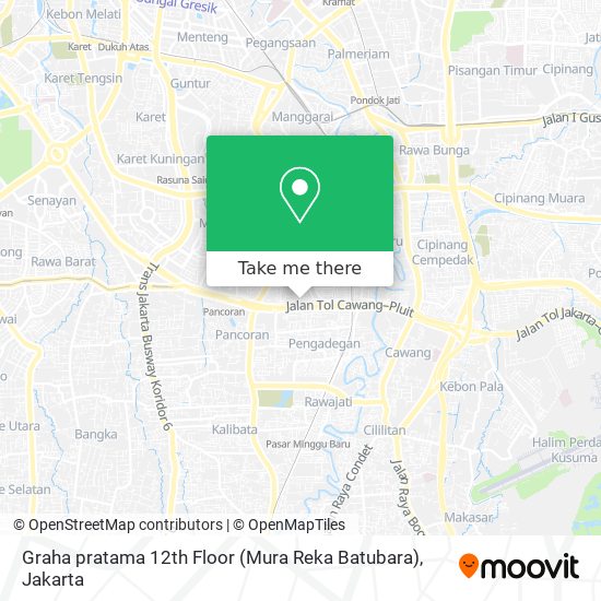 Graha pratama 12th Floor (Mura Reka Batubara) map