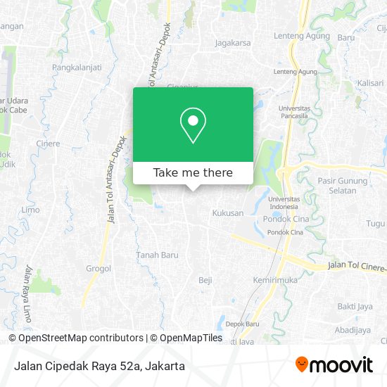 Jalan Cipedak Raya 52a map