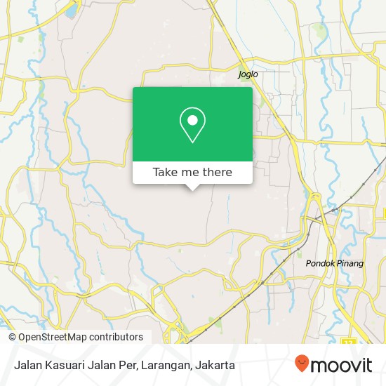 Jalan Kasuari Jalan Per, Larangan map