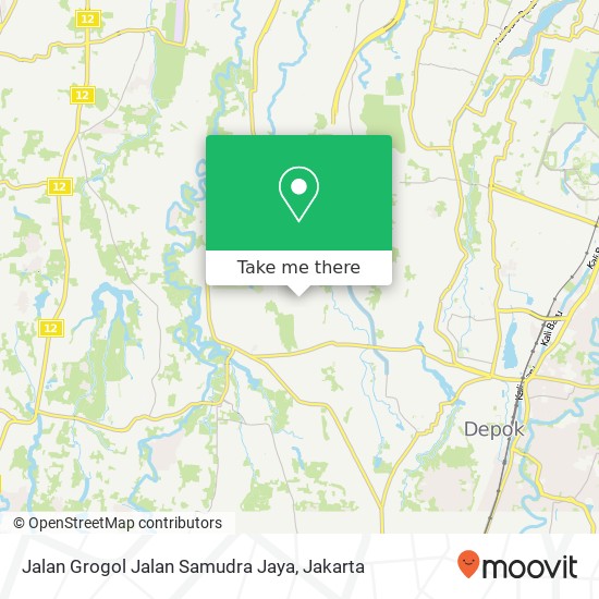 Jalan Grogol Jalan Samudra Jaya map