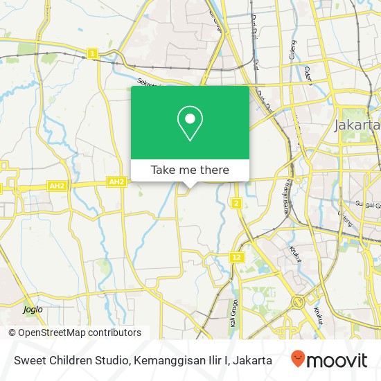 Sweet Children Studio, Kemanggisan Ilir I map