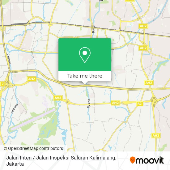 Jalan Inten / Jalan Inspeksi Saluran Kalimalang map