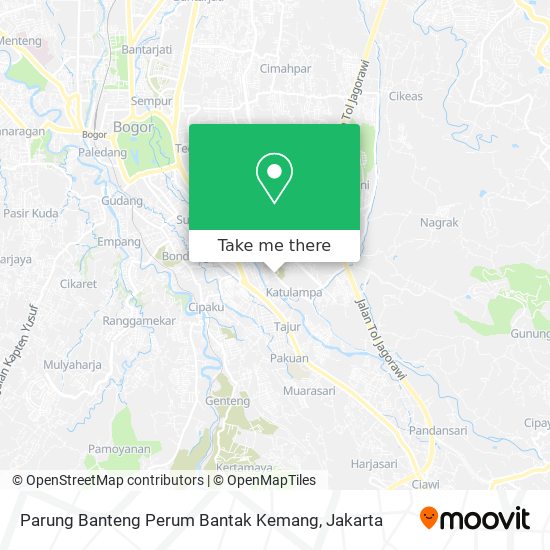 Parung Banteng Perum Bantak Kemang map
