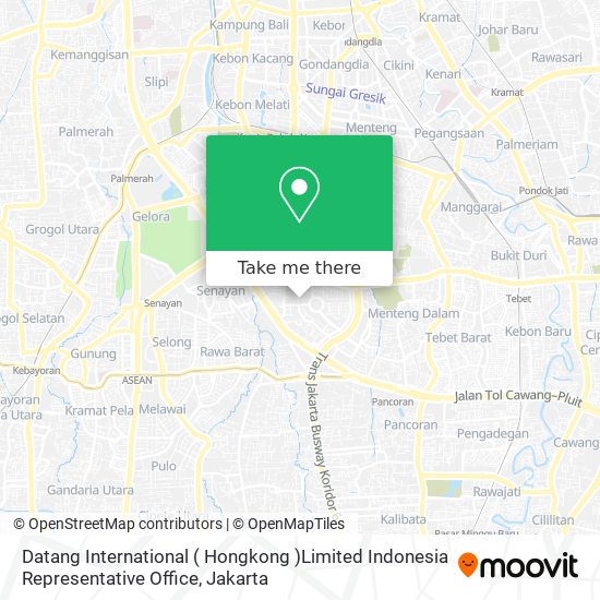 Datang International ( Hongkong )Limited Indonesia Representative Office map